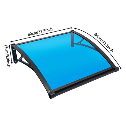 Zonnescherm Aluminium Luifel – Raamluifel – Deurluifel – Overkapping – Aluminium Kap – 82x77 cm – Weerbestendig & UV-bestendig
