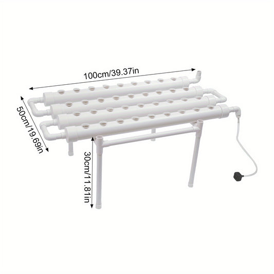 Hydroponische Kweekset – Hydrocultuur Bak – Plantenkweekset – Kruidenkweekbak – Groentekweker – 36 Gaten – Zonder Elektriciteit – PE Materiaal – Transparant Design