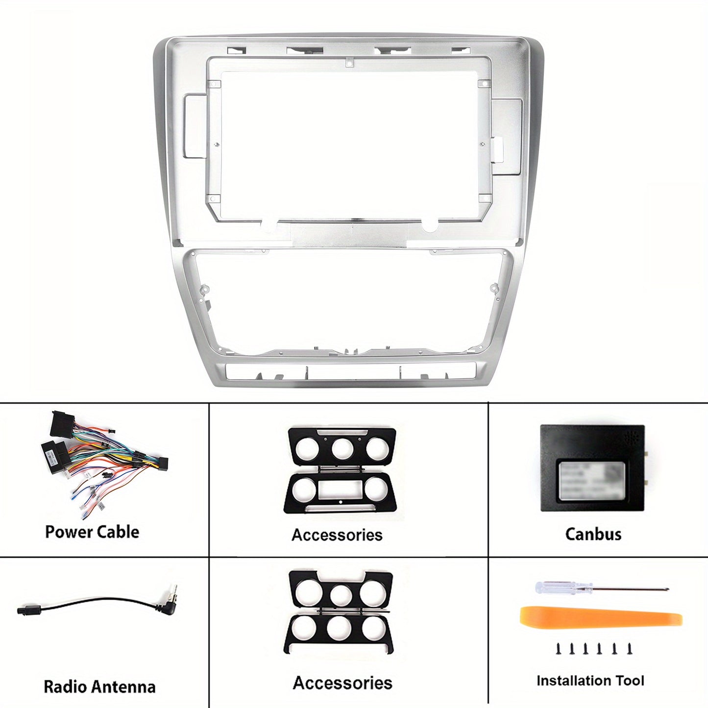 Autoradio – Auto Stereo – Car Stereo – Multimedia Radio – Double Din Radio – 10 Inch Full HD Touchscreen – Draadloos CarPlay & Android Auto met Achteruitrijcamera en 4GB RAM 64GB Opslag