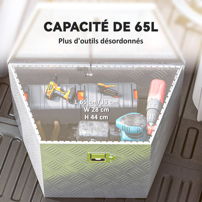 Aluminium Gereedschapskist – Gereedschapskoffer – Opbergkist – Tool Box – Werkplaatskist – Waterdicht – Lichtgewicht 73,7x41x46 cm – Zilver