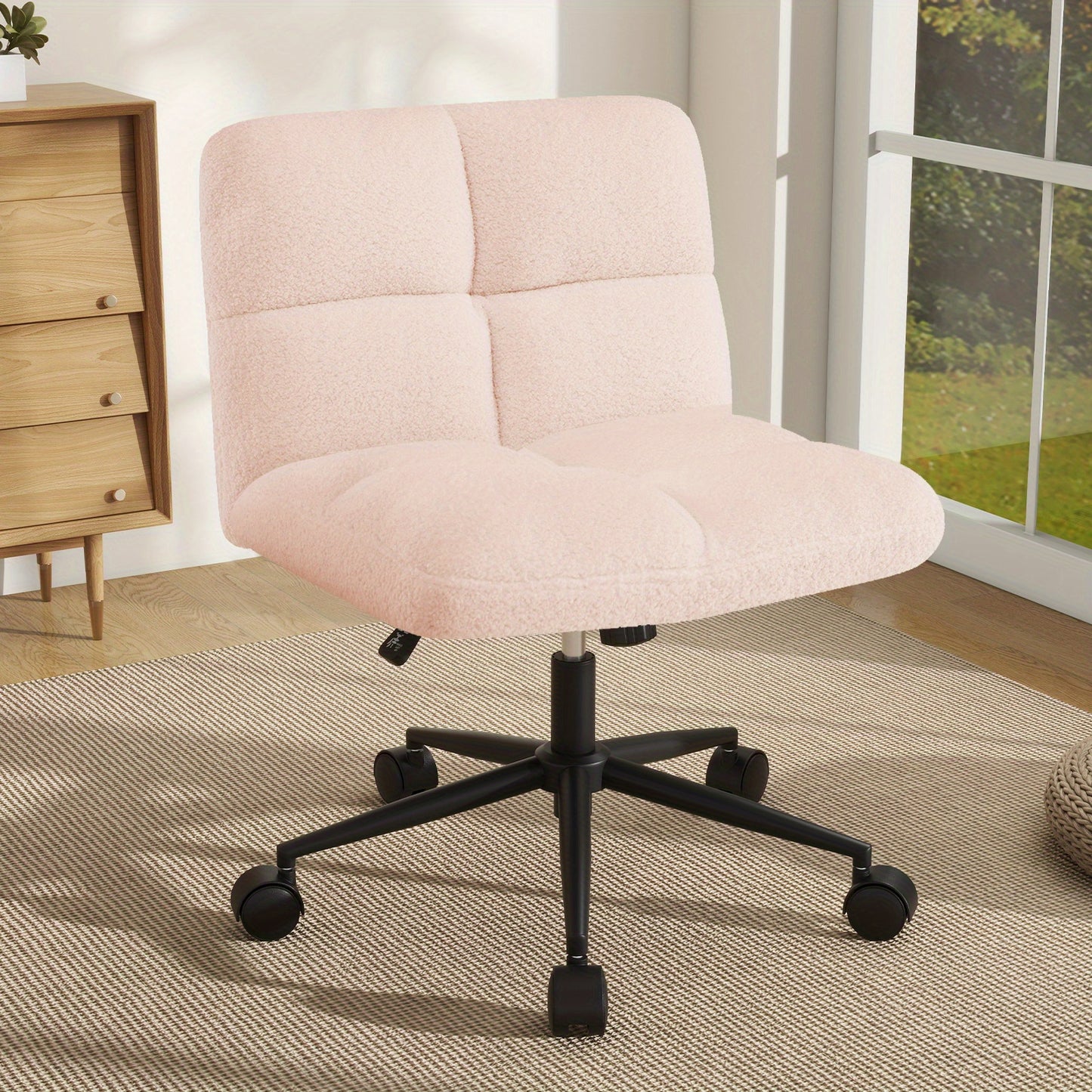 Bureaustoel – Kantoorstoel – Gamestoel – Draaistoel – Bureaukruk – Roze – Ergonomisch Comfort – Verstelbare Hoogte 49-57 cm