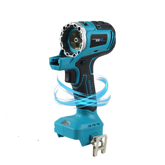 5-in-1 Elektrisch Gereedschap – Boorhamer – Slagschroevendraaier – Haakse Slijper – Elektrische Moersleutel – Snoerloos – Brushless Motor – 2x 4000 mAh Batterijen – Blauw