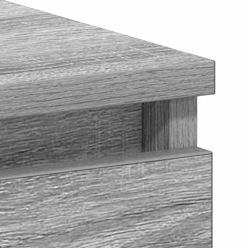 Bureau – Werkplek – Computerbureau – Thuiswerkplek – Schrijftafel – Grijs Sonoma – Compact 90x45x76 cm – Stevig Houtachtig Materiaal
