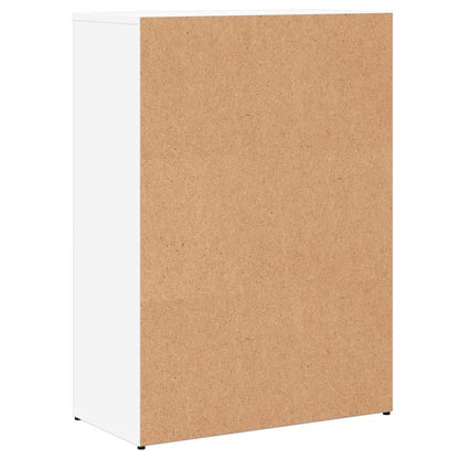 Dressoir – Ladekast – Opbergkast – Tv-kast – Commode – Modern Wit Design – MDF Met Vergrendelbare Deuren – 60x30x84 cm
