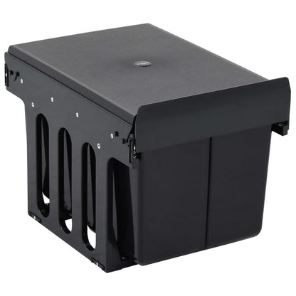 Onderkast Organizer – Afvalbak – Prullenbak – Afvalemmer – Keukenopberger – RVS 36 Liter – Soft-Close Dual Compartiment