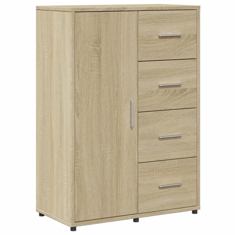 Sideboard – Dressoir – Opbergkast – Kast – Bruin Sonoma Eiken – Modern Design – Duurzaam Hout – 60x31x84 cm