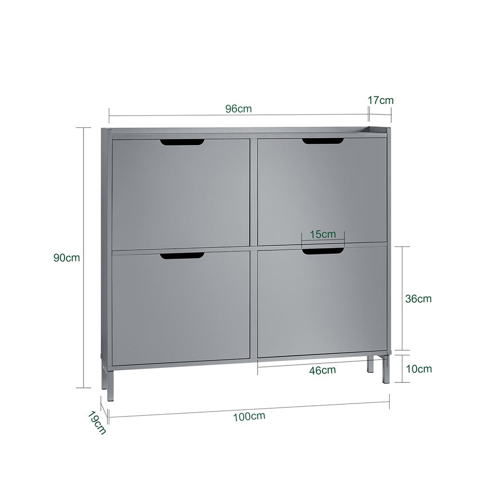 Barstoel – Kruk – Barkruk – Barstoel Met Rugleuning – Barstoel Met Armleuning – Set Van 2 – Scandinavisch Design – Lichtgrijs Stof – Massief Hout – Voetsteun
