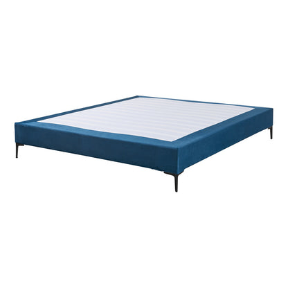 Tweepersoonsbed – Bedframe – Opbergbed – Gestoffeerd Bed – Slaapbank – 140x200 cm – Stevig Plywood Frame – Afneembare Blauwe Polyester Bekleding