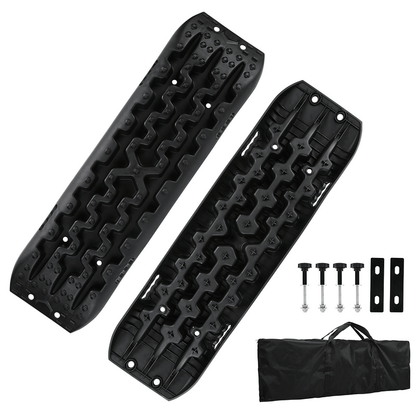Sleepmatten Auto – Trekmatten Auto – Gripmatten Auto – Recovery Boards Auto – Slepplatten Auto – Set Van 2 – 10 Ton Draagvermogen – Anti-slip Voor Sneeuw, Zand En Modder