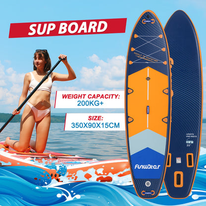 Paddleboard – SUP Board – Stand Up Paddle – Opblaasbaar Board – Watersport Board – 350x90x15 cm – Lichtgewicht PVC