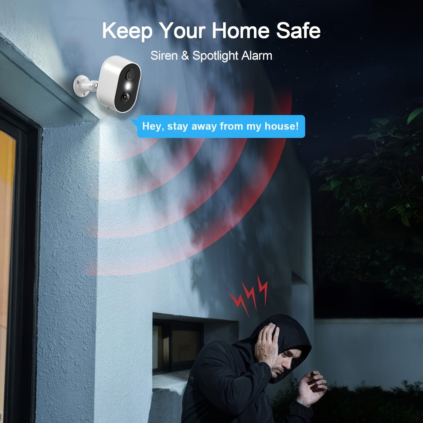 Draadloze Beveiligingscamera – Wifi Camera – Zonnecamera – Buitencamera – Surveillance Camera – Full HD 1440p – Kleurennachtzicht & Tweerichtingsspraak – Bewegingssensor & Cloudopslag 4 Stuks
