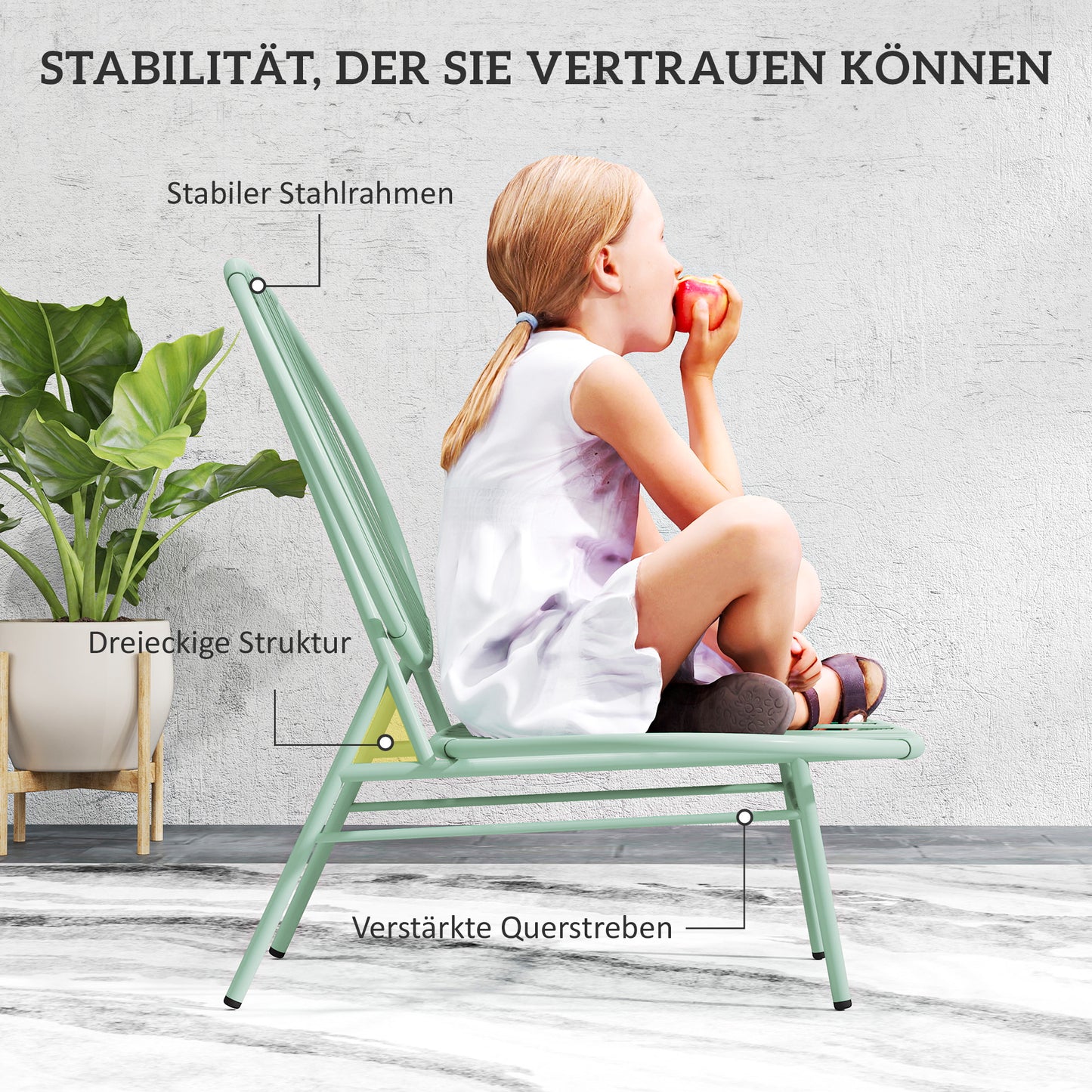 Bistroset – Tuinset – Balkonset – Tuinmeubelen – Buitenmeubel – Weerbestendig Polyrattan – Schelpvormige Stoelen – Compacte Tafel – Groen