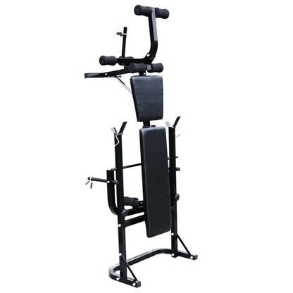 Halterbank – Fitnessbank – Gewichtbank – Trainingsbank – Dumbbellbank – Verstelbare Rugleuning – Stabiel IJzeren Frame – 30,5 kg Halters en Dumbbells – Zwart