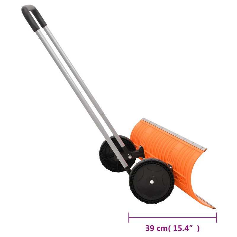 Sneeuwschep – Sneeuwschuiver – Sneeuwruimer – IJsschep – Uitschuifbare Steel Tot 96 cm – Stalen Schepblad – Oranje