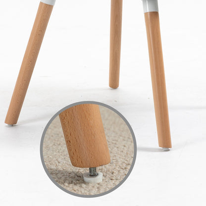 Fauteuil – Scandinavische Stoel – Relaxzetel – Armstoel – Leesstoel – Beige – Met Houten Poten – Hoog Zitcomfort – Breed Met Vleugelrugleuning
