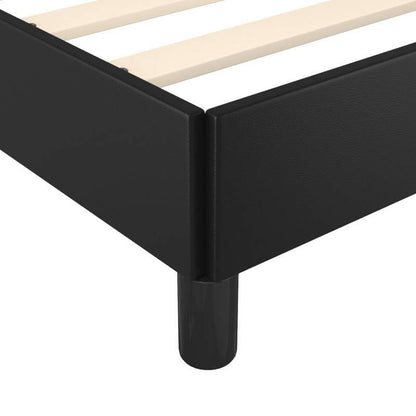 Bed Frame – Bed Frame Met Hoofdeinde – Eenpersoonsbed – Stalen Bedframe – Slaapbank Frame – Zwart – Stevig Ontwerp – 90x200 Cm Groot