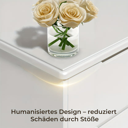 Opbergkast 6 Laden – Ladenkast – Vitrinekast – Dressoir – Sideboard – Zwart – Extra Stevig – Anti-Kantelbeveiliging