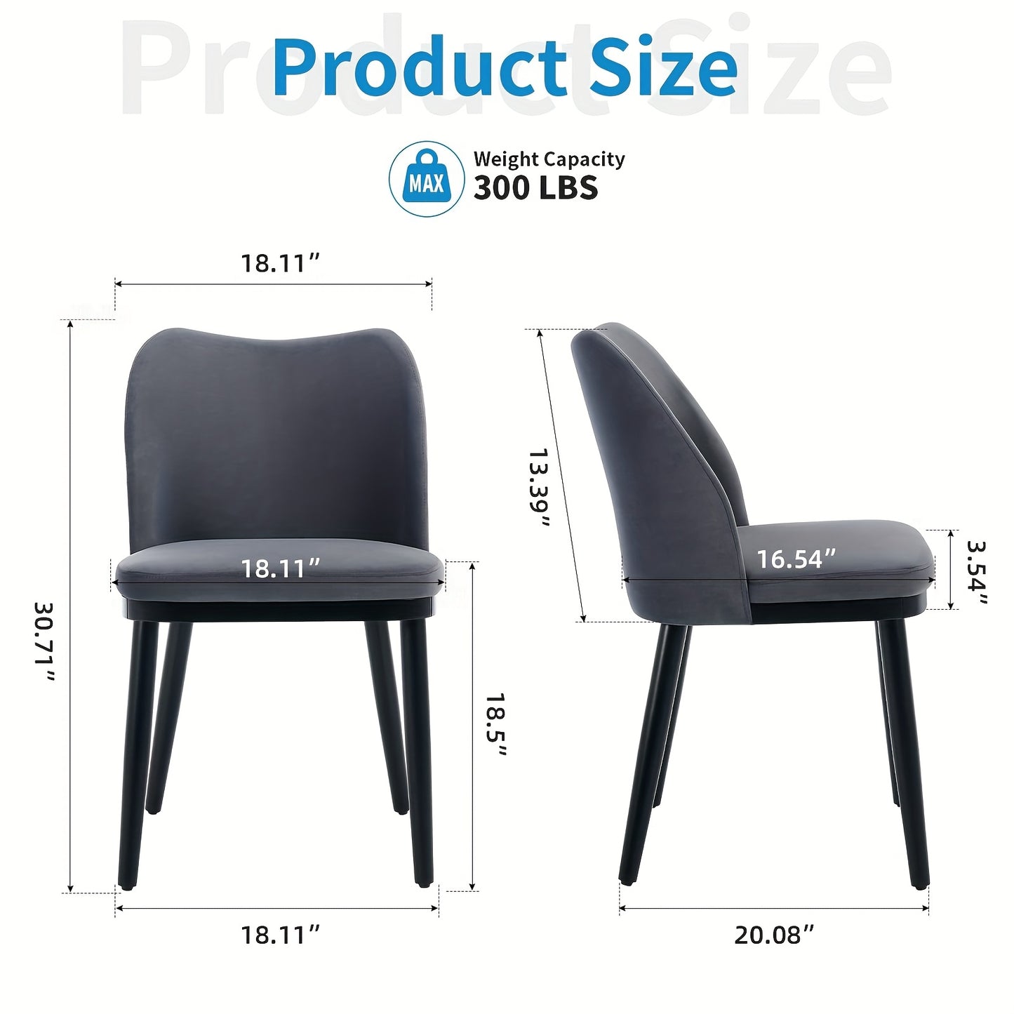 Eetkamerstoelen – Stoelen – Zithoekstoelen – Design Stoelen – Bistrostoelen – Modern Klassiek – Gestoffeerde Zitting – Houten Poten Donkerbruine Tinten