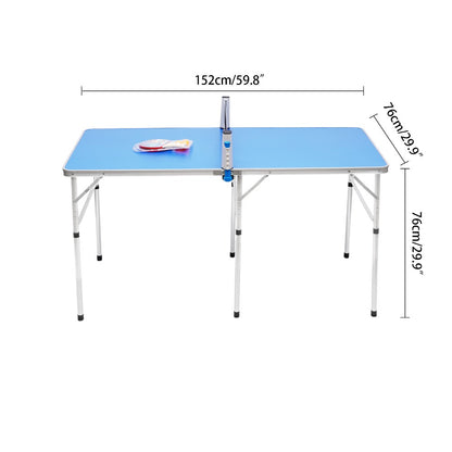 Tafeltennistafel – Pingpongtafel – Opvouwbare Tafel – Indoor Tafel – Outdoor Tafel – Draagbaar & Compact – MDF Blad & Aluminium Frame