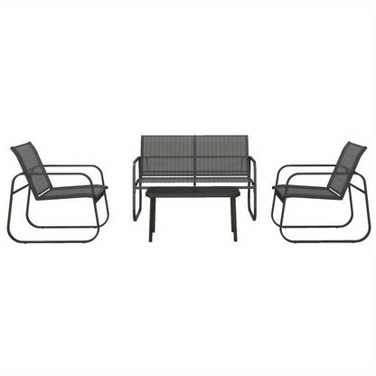 Tuinstoel – Balkonstoel – Terrasstoel – Loungestoel – Buitenstoel – Beige Bouclé Stoffering – Gouden Metalen Poten