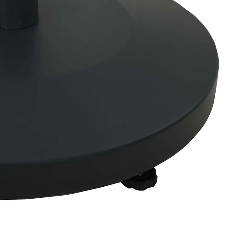 Parasolvoet – Parasolhouder – Parasolstandaard – Kruisvoet – Vulbare voet – Zwaar 25 kg – Stabiel met Wielen en Rem – Staal & Beton – 48x48x32 cm – Geschikt voor Grote Buitenparasol