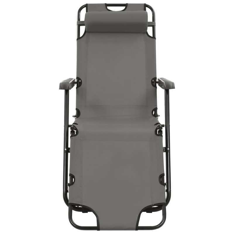 Inklapbare Ligstoelen – Verstelbare Tuinstoelen – Relaxstoelen – Lounge Stoelen – Roestvrijstalen Frame – Verstelbare Rugleuning