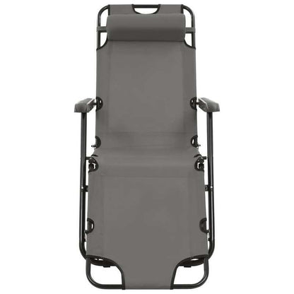 Inklapbare Ligstoelen – Verstelbare Tuinstoelen – Relaxstoelen – Lounge Stoelen – Roestvrijstalen Frame – Verstelbare Rugleuning