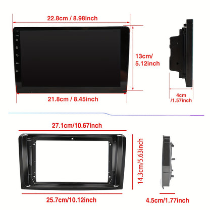 Multimedia Car Radio – Auto Radio – 2 DIN Speler – Touchscreen Navigatie – Met Camera & Microfoon – 9 Inch IPS Scherm – Android 14 Systeem