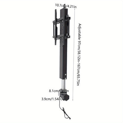 TV Beugel – Muurbeugel – Wandsteun – TV Steun – Ophangsysteem – Verstelbare Hoogte 70 cm – Robuust Aluminium