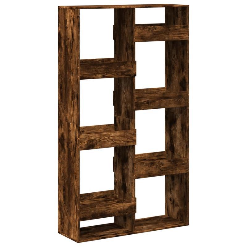 Bookcase Smoked Oak 100X33X175 Cm Wood Material