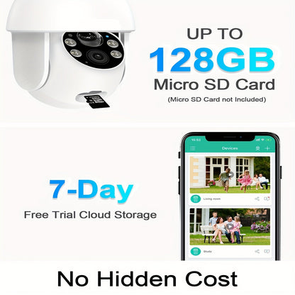 Beveiligingscamera – Solar Camera – Nachtzicht Camera – 360° Camera – 3MP HD – Zonne- En Usb-Oplaadbaar – Bewegingsmelder Met Tweewegscommunicatie