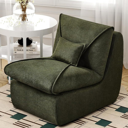 Fauteuil – Relaxstoel – Loungefauteuil – Leunstoel – Zetel – Ergonomisch Comfort – Lichtgewicht Chenillestof