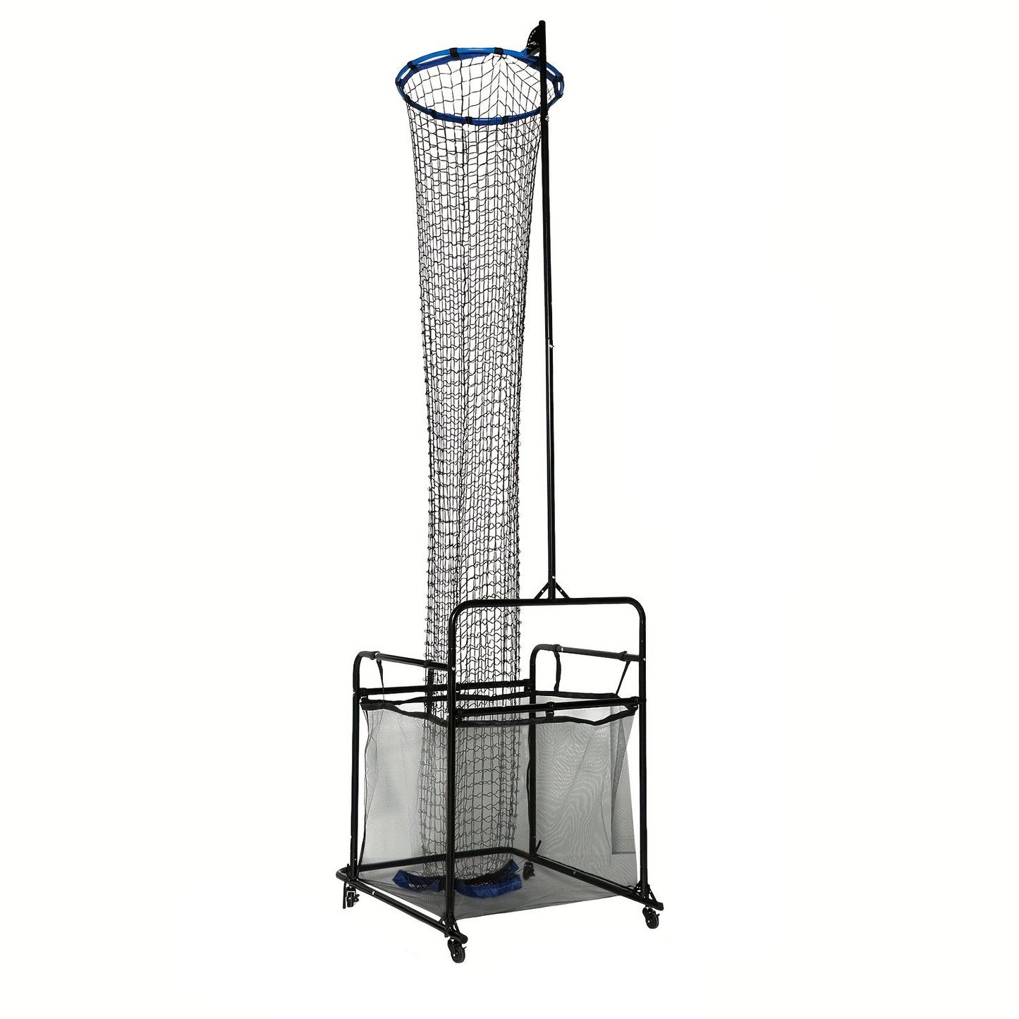 Volleybaltrainer – Volleybal Trainingssysteem – Volleybal Rebounder – Volleybal Setter – Volleybal Trainingsapparaat – Verstelbare Hoogte tot 3,66 m – Stevig Stalen Frame met Wieltjes