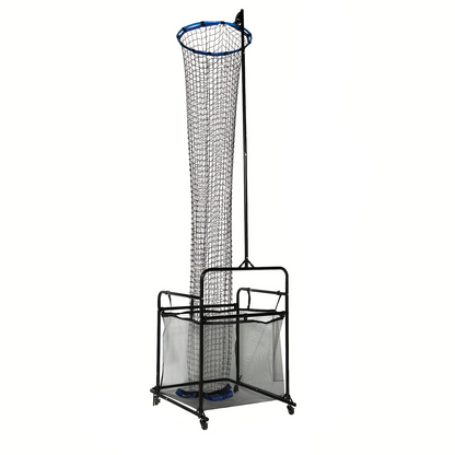 Volleybaltrainer – Volleybal Trainingssysteem – Volleybal Rebounder – Volleybal Setter – Volleybal Trainingsapparaat – Verstelbare Hoogte tot 3,66 m – Stevig Stalen Frame met Wieltjes