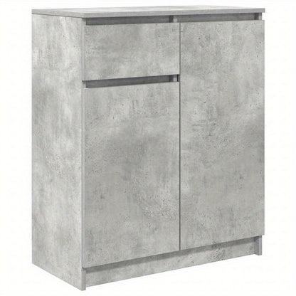 Sideboard met lade 71x35x84cm chipboard concrete gray Practical and removable