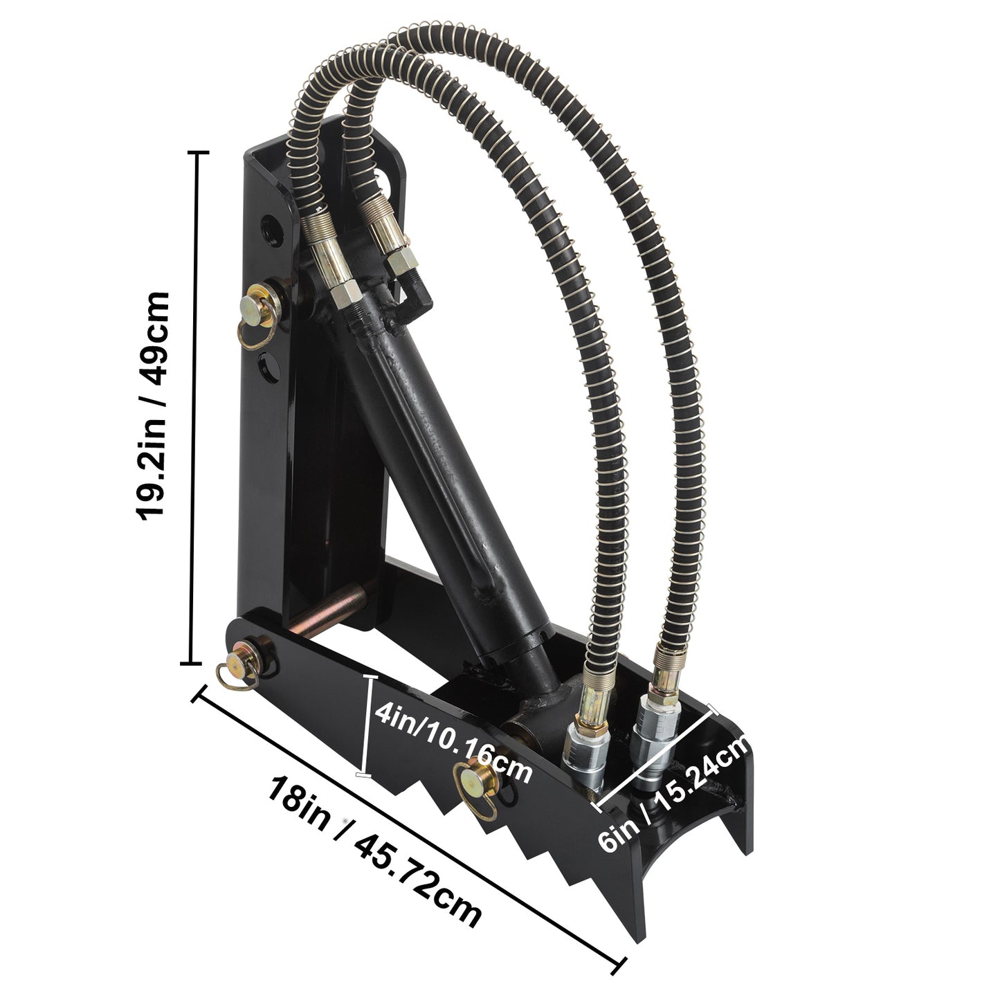 Graafmachine Greep – Graafmachine Steelvinger – Hydraulische Greep – Graaflaars – Excavator Thumb – 18 Inch Lengte – Sterk Gehard Staal