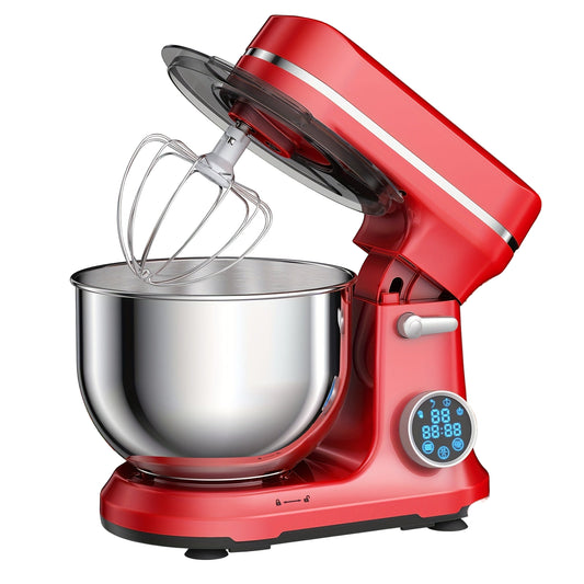 Keukenmachine – Keukenrobot – Foodprocessor – Keukenmixer – Blender – 6L RVS Mengkom – Krachtige 1200W Motor – Stil Met Touch Bedieningspaneel