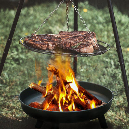 Vuurkorf – Tuinkachel – Vuurschaal – Vuurmand – Terrasverwarmer – Gegalvaniseerd IJzer – 75 Cm Diameter