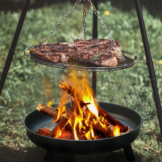 Vuurkorf – Tuinkachel – Vuurschaal – Vuurmand – Terrasverwarmer – Gegalvaniseerd IJzer – 75 Cm Diameter
