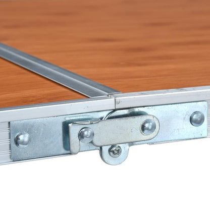 Opvouwbare Campingtafel – Kampeertafel – Picknicktafel – Tuinmeubel – Outdoor Tafel – Aluminium Frame – Houten Tafelblad – Compact Opvouwbaar