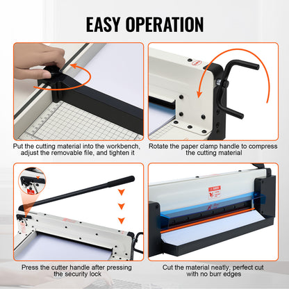 Snijmachine – Papierknipper – Guillotine – Papiercutter – Snijmachine A4 – 30 cm Snijlengte – Tot 400 Vellen Capaciteit