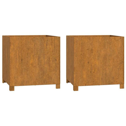 Bloemenstandaard – Plantenrek – Plantenhouder – Bloemenrek – Plantenstandaard Marrone – Cortenstaal Roestkleurig – Stevig en Weerbestendig – 49x47x50 cm Lichtgewicht