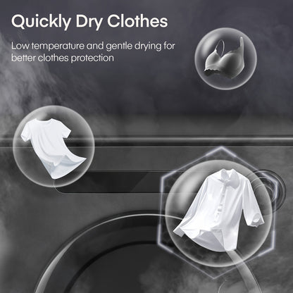 Wasdroger – Tumbledroger – Ventilatiedroger – Kledingdroger – Compacte Droogkast – 4 kg Capaciteit – 6 Automatische Programma’s – Smart Drying System – Dubbele Temperatuurbeveiliging – Stapelbaar