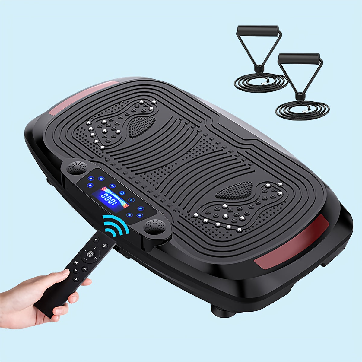 Trilplaat – Vibration Plate – Fitness Machine – Slankapparaat – Trainingsapparaat – 120 Snelheden Touchbediening – Mute Motor 200kg Max Belastbaar – Zwart