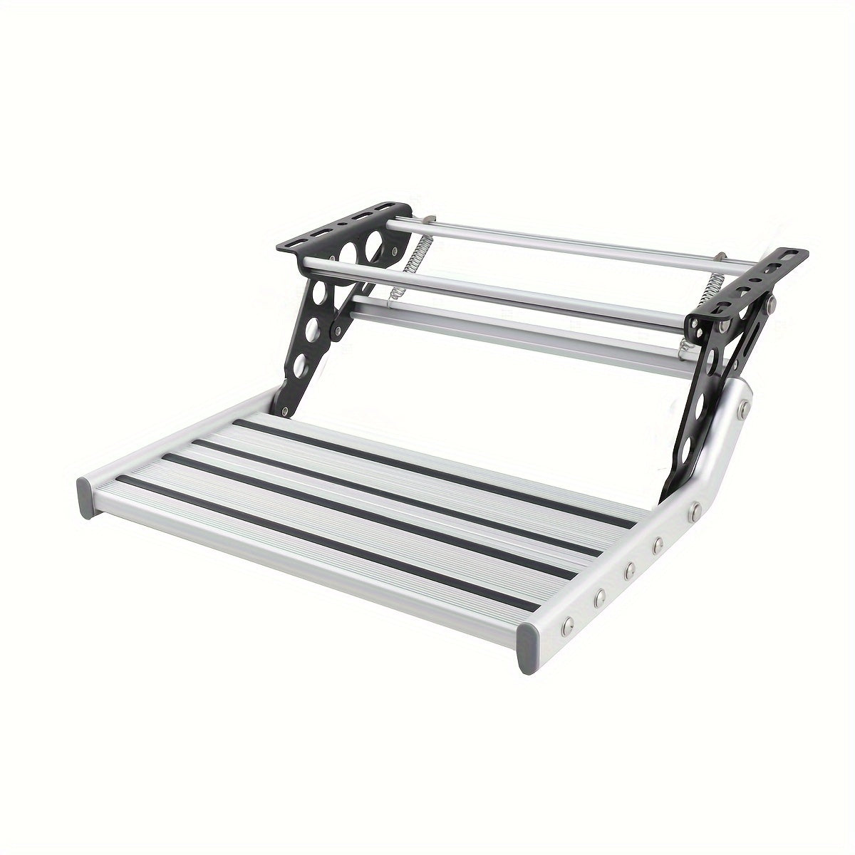 Opstap Caravan – Instaptrap Camper – Inklapbare Trede Motorhome – Reistrap Caravan – Aluminium Opstap – Draagvermogen 150 Kg – Compact En Roestvrij