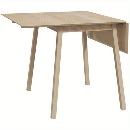 Uitklaptafel – Klaptafel – Vouwtafel – Eettafel – Uitschuiftafel – Ruimtebesparend Design – Massief Houten Blad Met Metaal