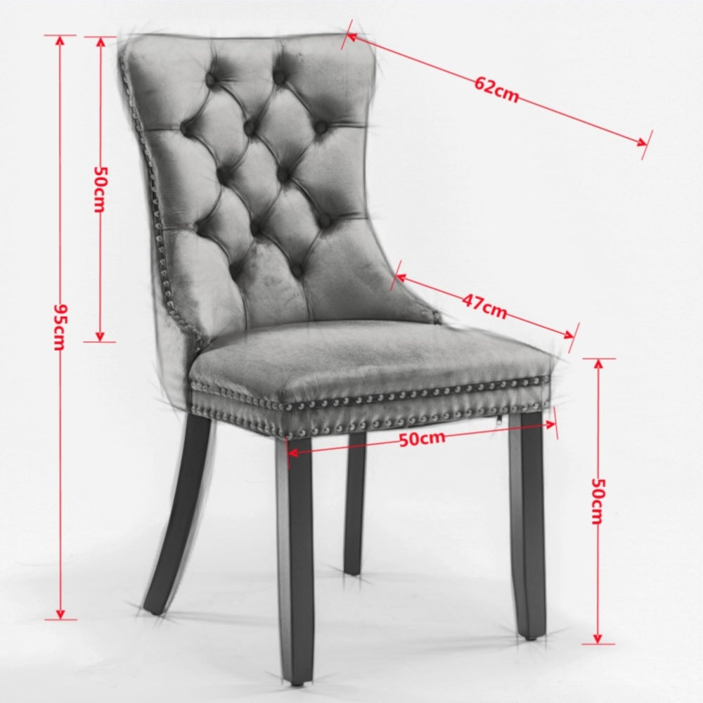 Dining Chair, Contemporary Velvet Upholstered with Gold Plated Stainless Steel Legs and Tacker Style Nailhead Trim, Beige, Home Dining, Kitchen Chairs, Elegant Upholstery, Modern Design, Gold Plated Details