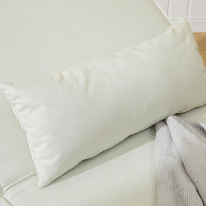 Slaapbank – Opklapbare Sofa – Bedbank – Logeerbed – Relaxstoel – Verstelbare Rugleuning – Linnen Bekleding – Stevig Roestvrijstalen Frame