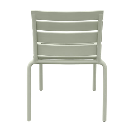 Bistro Stoelen Set – Tuinstoelen – Stapelbare Stoelen – Balkon Stoelen – Tuinmeubilair – UV-bestendig – 42x54x78 cm – Groen