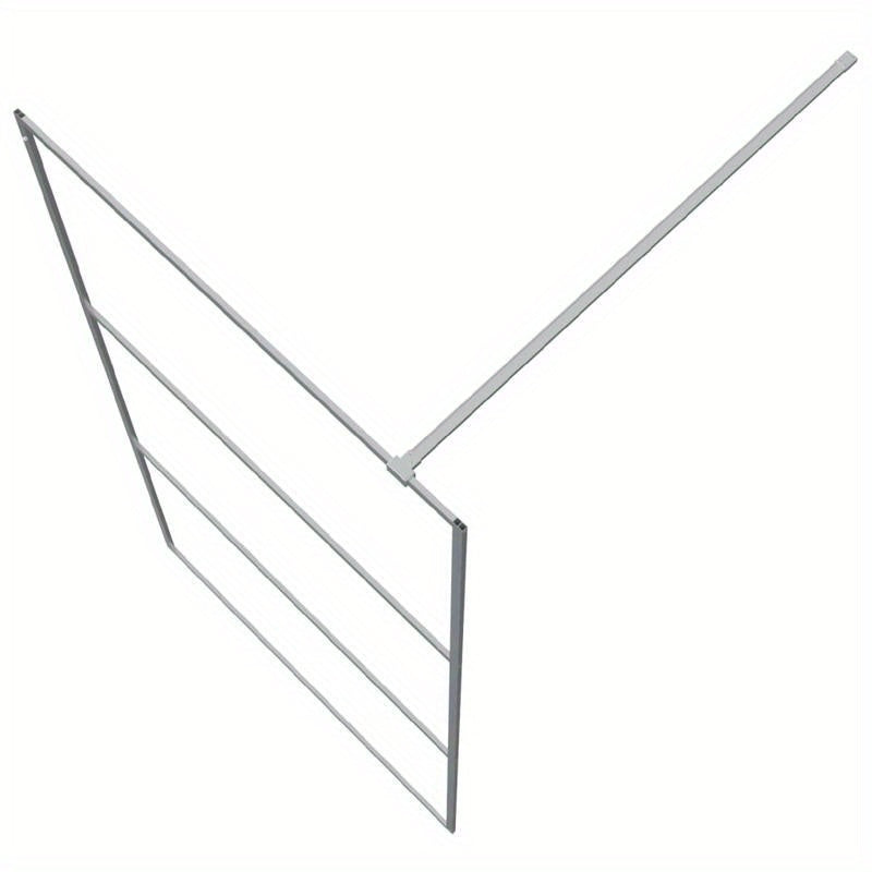 Douchewand – Douchedeur – Douchewand Inloopdouche – Douchepaneel – Zilver – Gehard Veiligheidsglas – 100x195 cm – Eenvoudige Montage